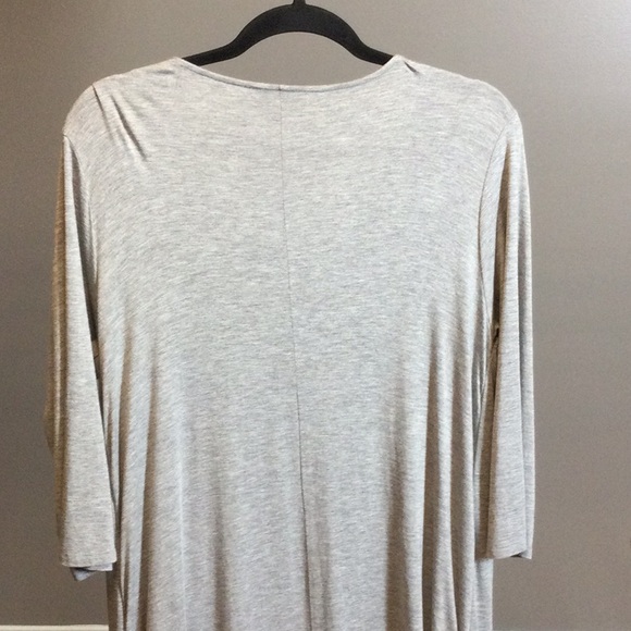 L Krazy Kat gray overlay knit dress - Picture 6 of 15